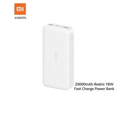 Xiaomi Mi 20000mAh Redmi 18W Fast Charge Power Bank Whiteแบตเตอรี่สำรอง