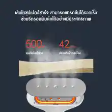 ภาพขนาดย่อของภาพหน้าปกสินค้าXiaomi Supercharged Steam Iron เครื่องพ่นไอน้ำอัจฉริยะ ให้ความร้อนสูงถึง 500,000 PA จากร้าน Rabbit_Thailand_Store บน Lazada ภาพที่ 5