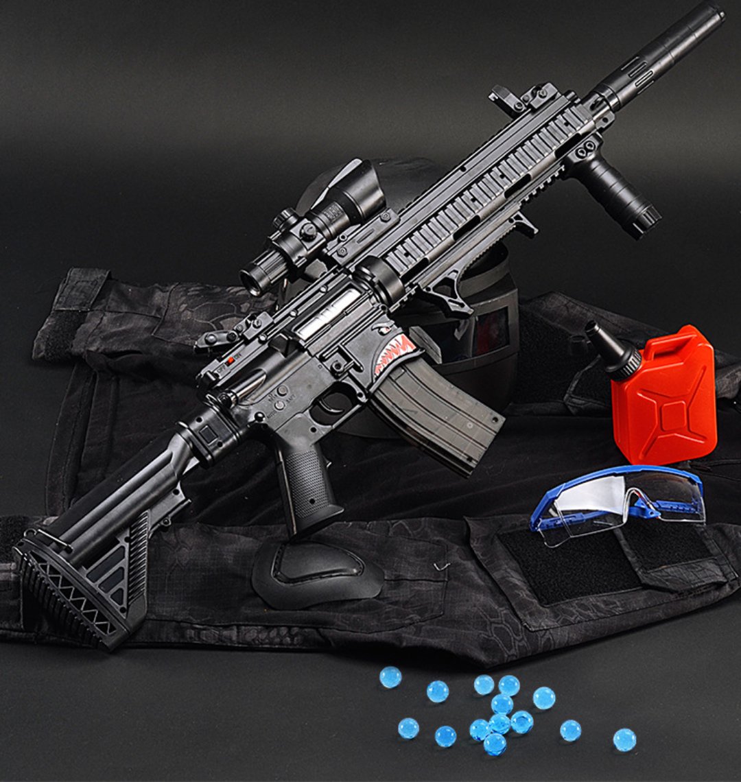 ปืนเจล M416 Shark playerunknown's battlegrounds crystal baby (ปืนของเล่น) ไฟฟ้า