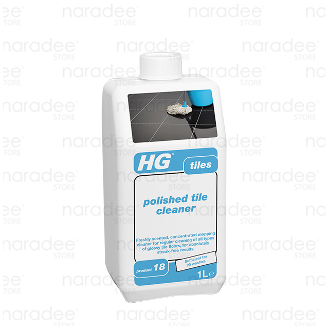 เอชจี ทำความสะอาดกระเบื้องผิวเงา(สตรีคฟรี) (HG polished tile cleaner) 1 ลิตร - น้ำยาสูตรเข้มข้น สำหรับทำความสะอาดพื้นกระเบื้องแกรนิโต้ประจำวัน