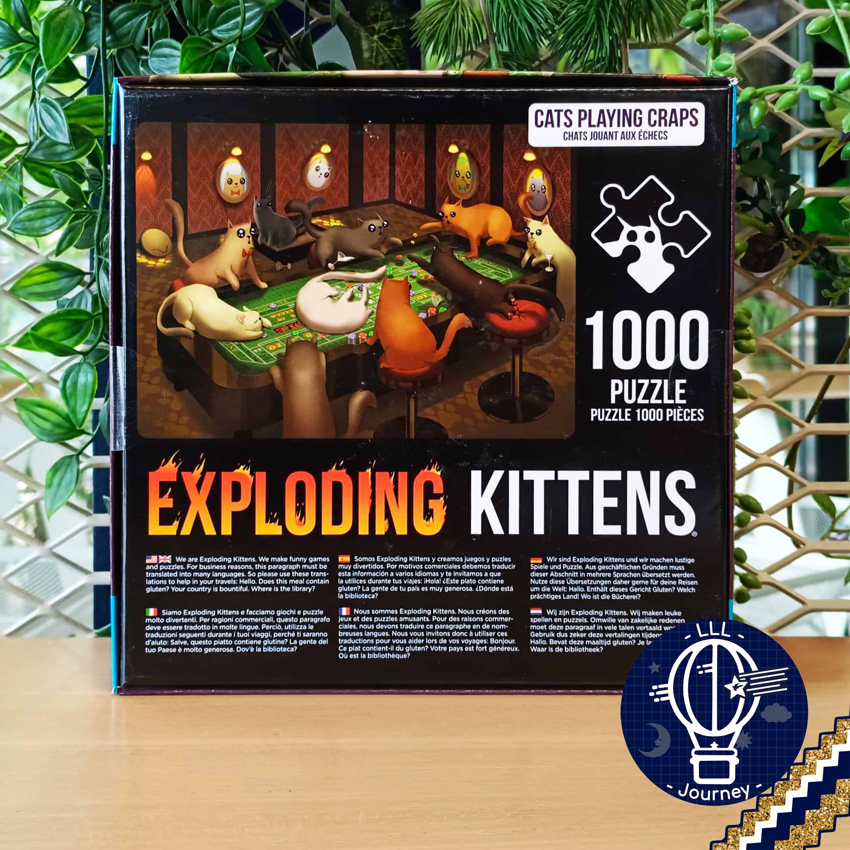 Exploding Kittens Puzzle Cats in Quarantine 1000pcs