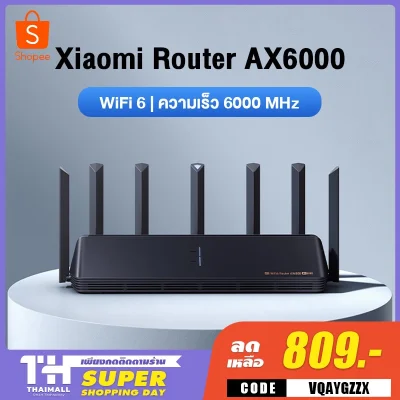 [เหลือ 809 โค้ด VQAYGZZX] Xiaomi Mi AIoT AX3600 Router AC2100 WiFi6 IoT 5G AX6000 เราเตอร์รับสัญญาณ Wi-Fi