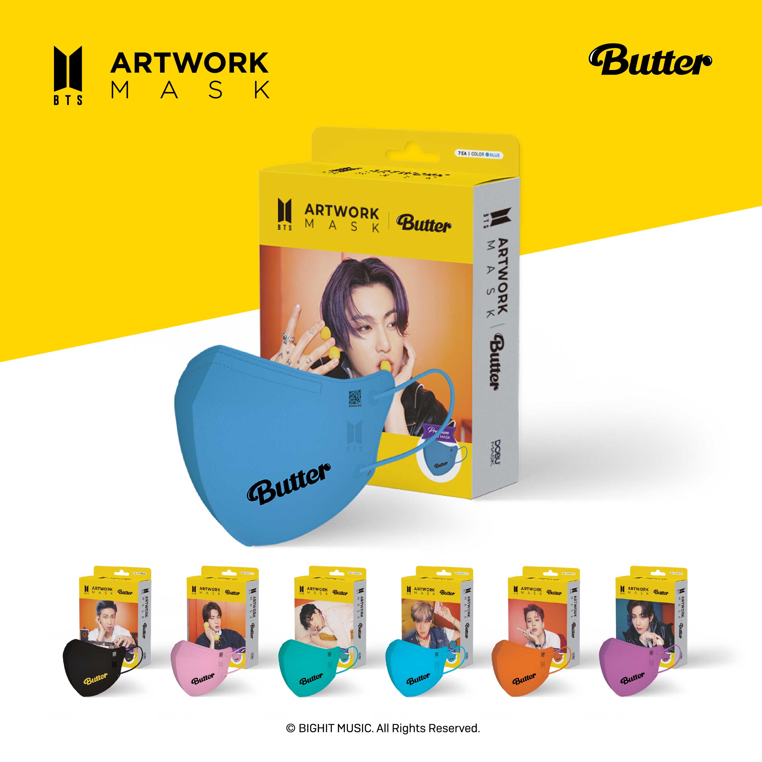 พร้อมส่ง!] ลดแรง🔥 BTS ARTWORK MASK - Butter Edition หน้ากาก
