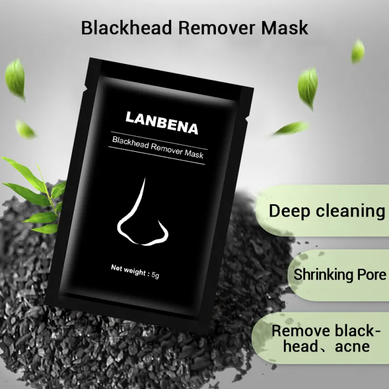 ภาพสินค้าLANBENA Blackhead Remover Mask 5g.มาส์กลอกสิวโคลนมาร์คหน้าถ่านดำลอกสิวเสี้ยนโคลนลอกสิวเสี้ยนครีมลอกสิว-0113 จากร้าน ROSLA บน Lazada ภาพที่ 2