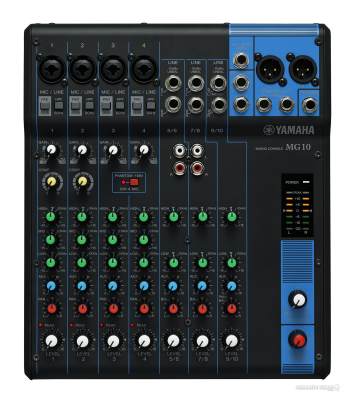 ดูภาพ YAMAHA : MG10 By Millionhead (มิกเซอร์แบบอะนาล็อก 10 แชนเนลพร้อม ไมโครโฟนพรีแอมป์ 4 ช่อง, ช่องสัญญาณ line Input , ช่องสัญญาณสเตอริโอ 3 ช่อง, 1 Aux Send, EQ, และ Compressors แบบ 1 ลูกบิด) <br/>เพิ่มเติม YAMAHA : MG10 By Millionhead (มิกเซอร์แบบอะนาล็อก 10 แชนเนลพร้อม ไมโครโฟนพรีแอมป์ 4 ช่อง, ช่องสัญญาณ line Input , ช่องสัญญาณสเตอริโอ 3 ช่อง, 1 Aux Send, EQ, และ Compressors แบบ 1 ลูกบิด)