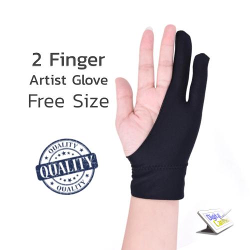 ถุงมือวาดภาพ 2 Finger Artist Glove Free Size