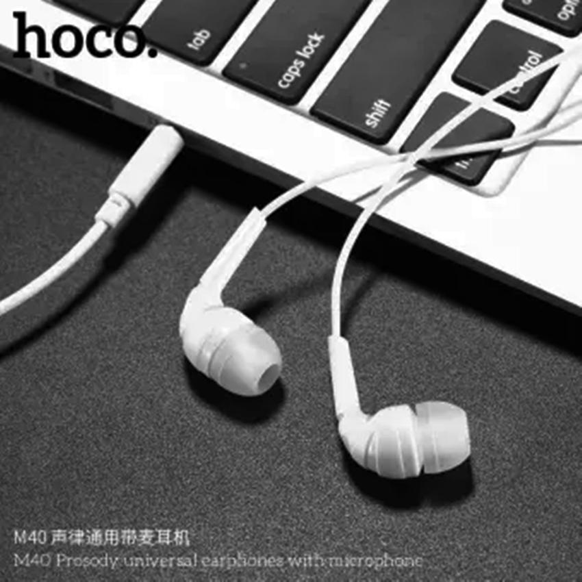 Hoco M40 หูฟังsmall talk พร้อมไมค์ Prosody universal earphones with microphone