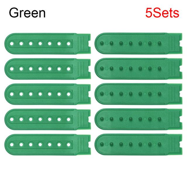 5Sets Snapback Strap Replacement with 7 Holes Colorful Hat Repair Fastener Buckle Clip Extender