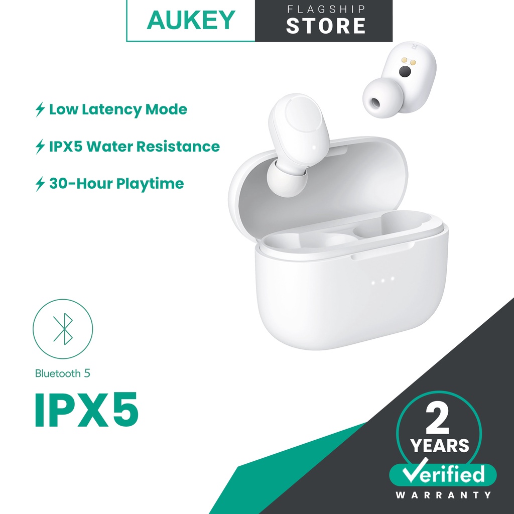 AUKEY EPT31 TWS Wireless Charging Earbuds Elevation inear Detection