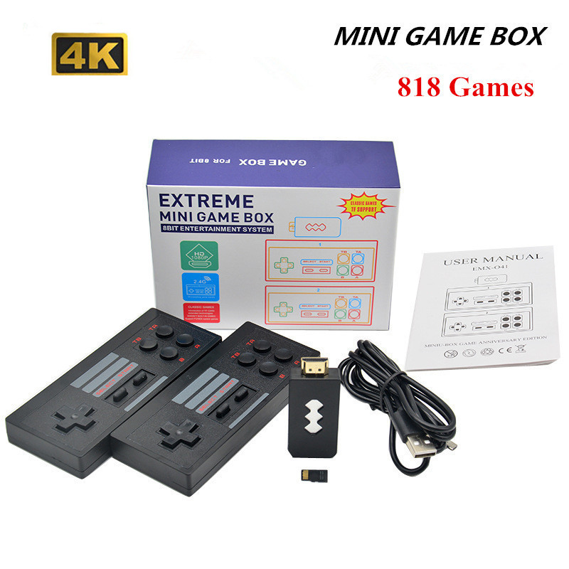 HD compatible Video Game Console Built in 620-818 Classic Games Retro Console Wireless Controller AV-HD Output Mini game box