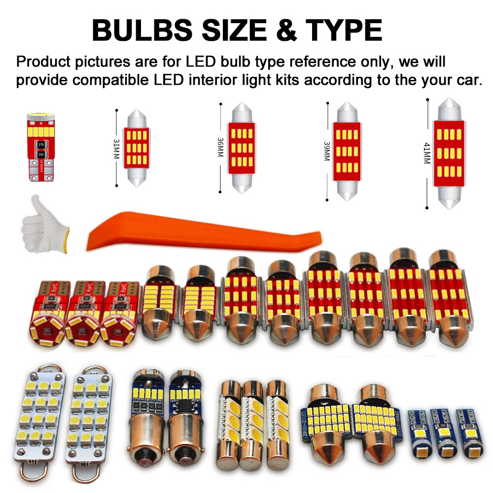 MDNG Canbus Car Lamp LED Interior Bulb Kit For VW Volkswagen POLO