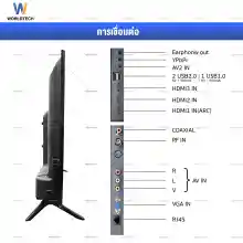 ภาพขนาดย่อของภาพหน้าปกสินค้าWorldtech 43 นิ้ว Android Digital Smart TV แอนดรอย ทีวี Full HD โทรทัศน์ ขนาด 43นิ้ว (รวมขอบ)(2xUSB 3xHDMI) YouTube/Internet ราคาพิเศษ (ผ่อน จากร้าน WORLDTECH บน Lazada ภาพที่ 4