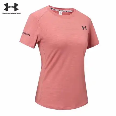 เสื้อยืดผู้หญิงยืด Under ARMOR กีฬาที่เข้ากันได้ทั้งหมดกับเสื้อวิ่งลำลองLadies T-shirt stretch Under ARMOR all-match sports running casual top