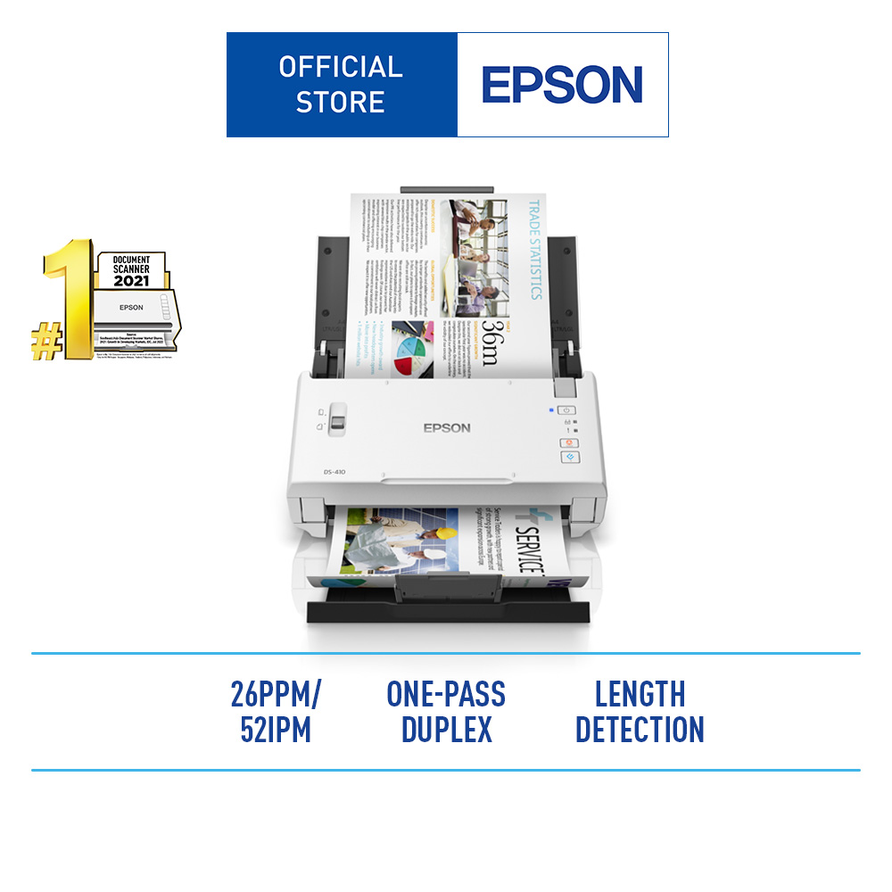 Epson WorkForce DS-410 Duplex Sheet-fed Document Scanner เครื่อง ...