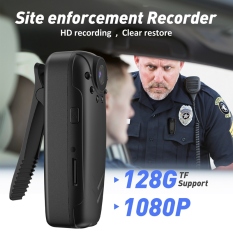 K36 Lavalier Sports DV Recorder 1080P 125° Wide Angle Infrared Night Vision Loop Video Outdoor Law Enforcement Recorder