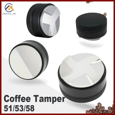 Tamper Coffee tamper macaron เเทมเปอร์มาการอง ที่กดกาแฟ ที่อัดกาแฟเครื่องชงกาแฟสด แบบสแตนเลส ขนาด อุปกรณ์ชงกาแฟ 51/53/58