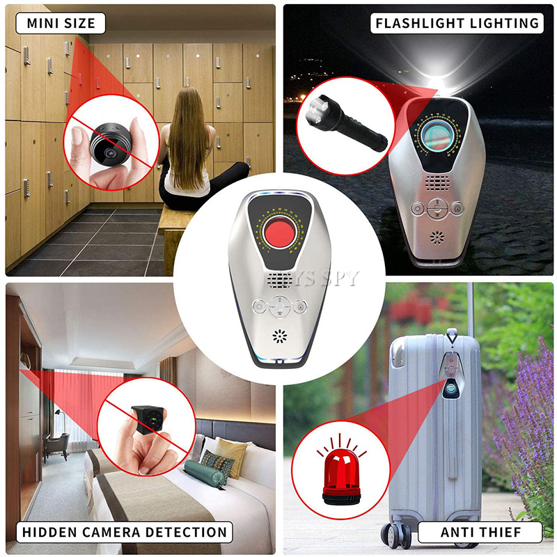 Mini Anti Spy Hidden Camera Infrared Detector Anti Thief Wireless GPS