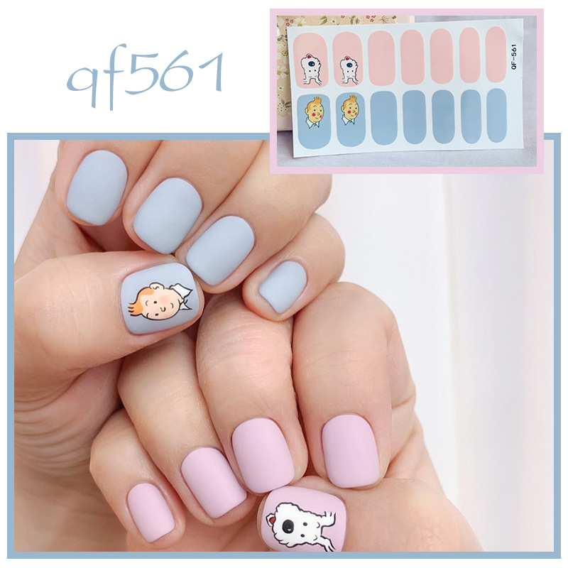 Nhãn Dán Làm Móng Gấu Nhỏ 14 Miếng/tờ Dán Móng Tay Móng Dán Móng Tay Dán Dán Mong Tay Miếng Dán Móng Tay Sticker Dán Móng Tay