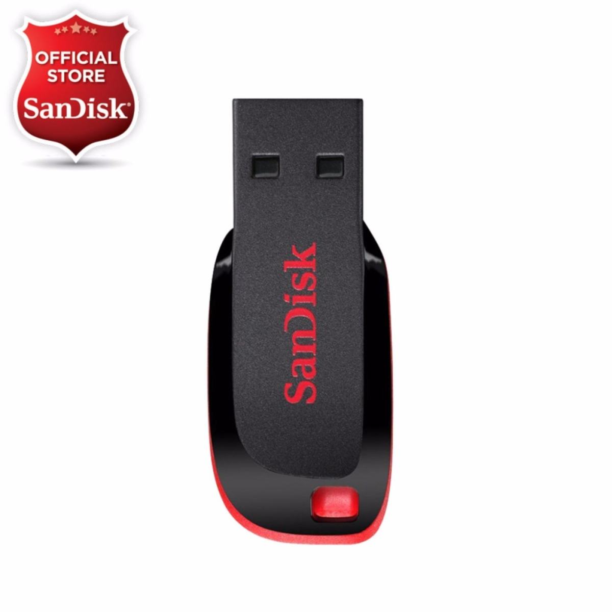 Sandisk Flash Drive Cruzer Blade 32GB/64GB-Black/Red CZ50 USB 2.0( แฟลชไดร์ฟ USB Flash Drive )