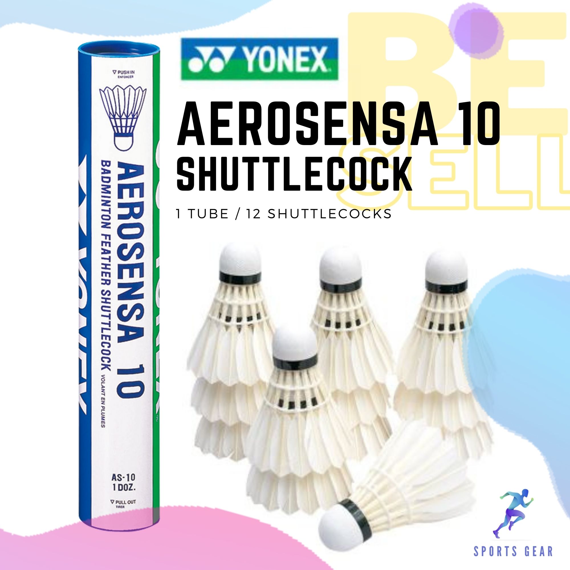 YONEX Aerosensa 10 SP 1 ลูกแบดมินตัน 1 หลอด 12 ลูก ใช้ในการแข่งขันอย่าง ...