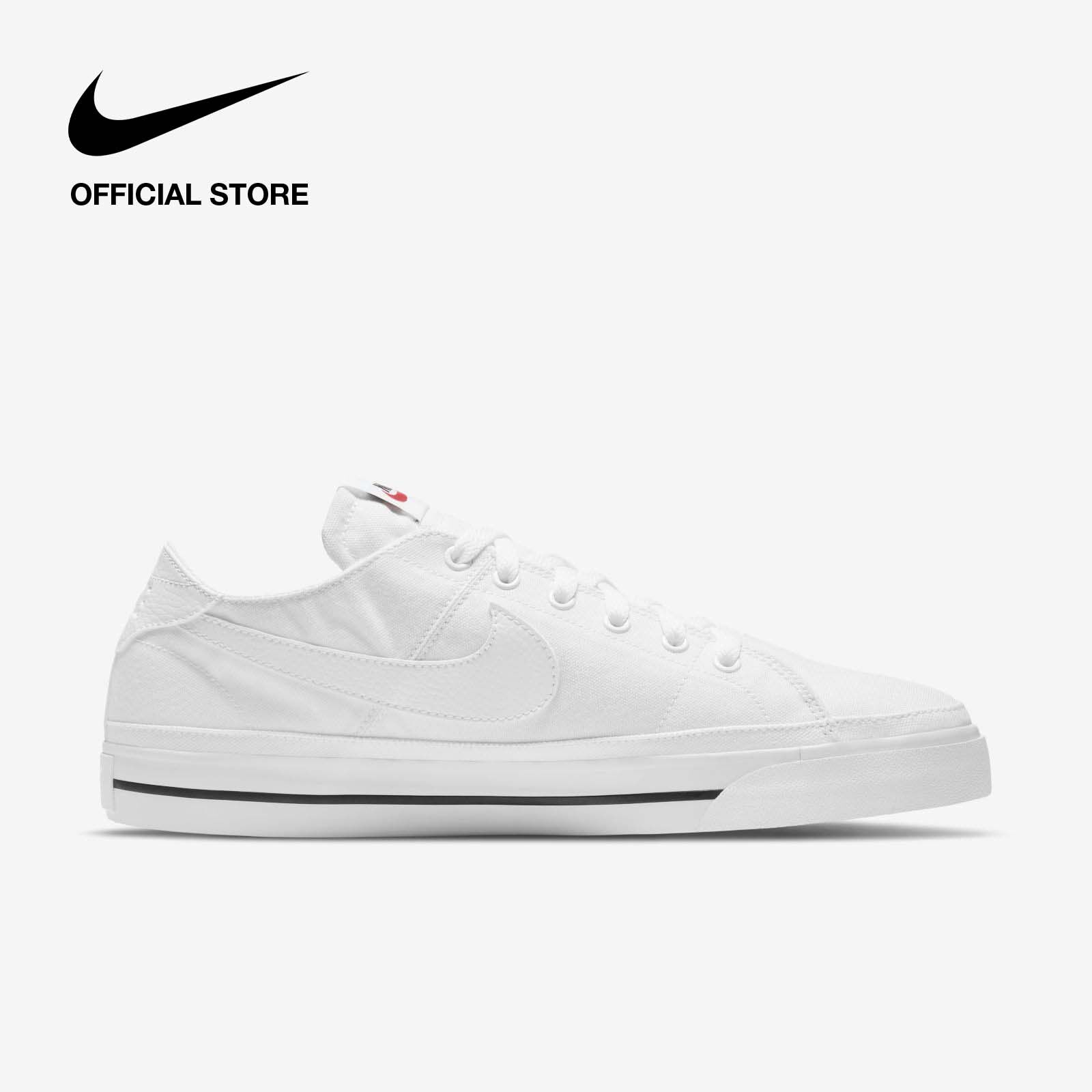 Nike Men's Court Legacy Canvas Shoes - White รองเท้าผู้ชาย Nike Court Legacy Canvas - สีขาว