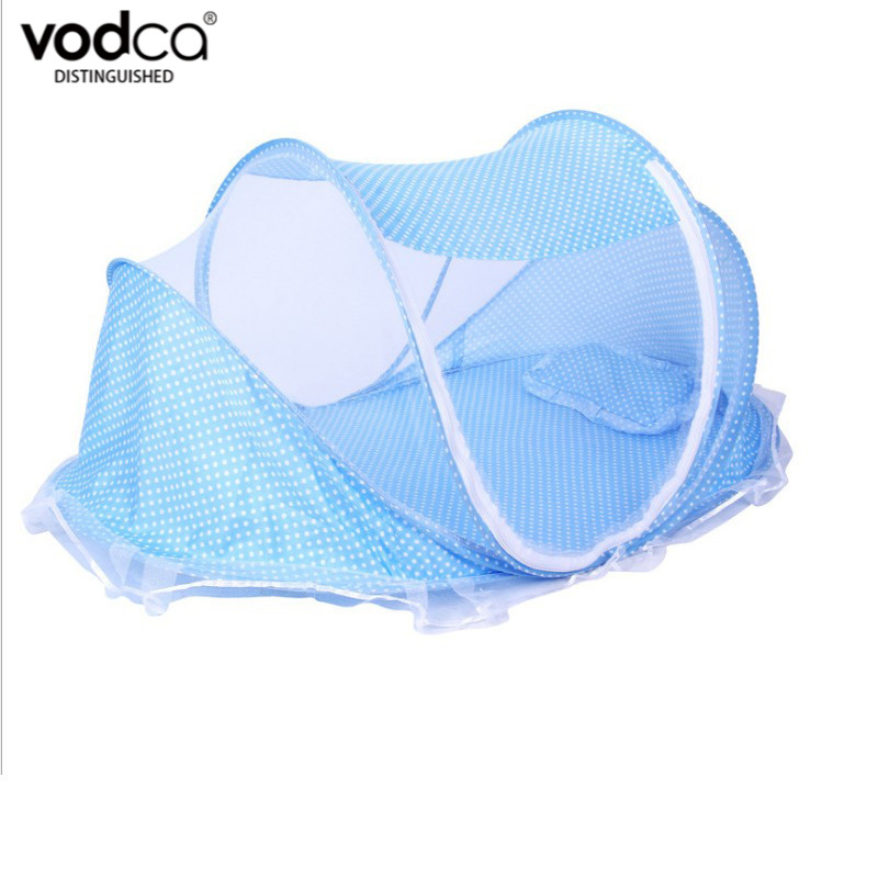 Vodca-มุ้งกันยุงเด็กแบบพับได้ ผ้านวม หมอน มุ้งกันยุง มุ้งกันยุงสำหรับเด็ก 0-3 ขวบ BP-0053