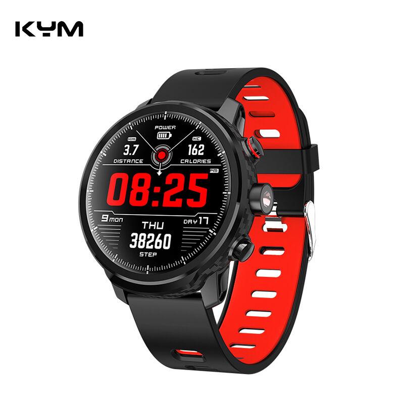 KYM L5 Smart Watch Men IP68 Waterproof Multiple Sports Mode Heart Rate Weather Forecast Bluetooth Smartwatch