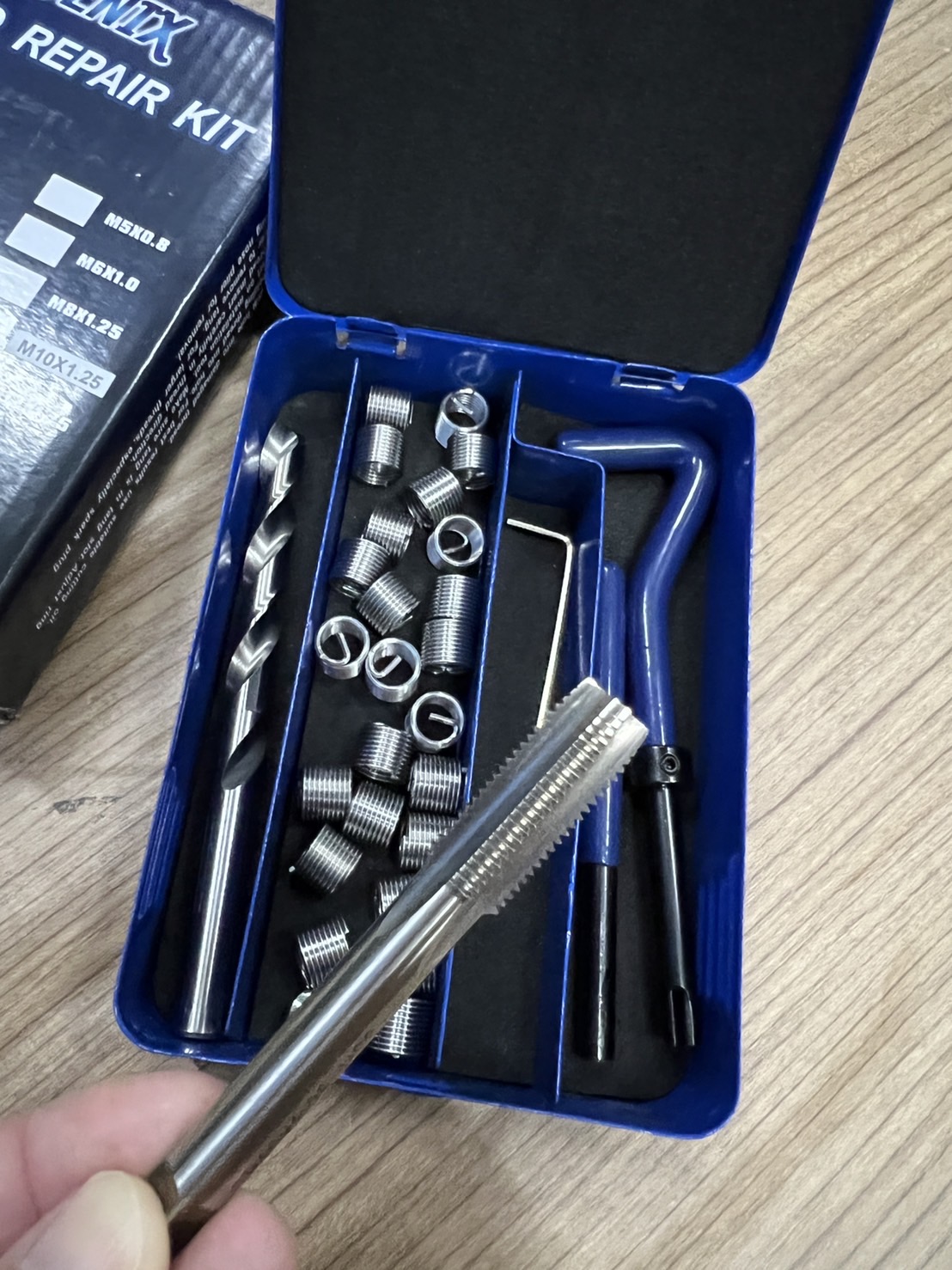 PHOENIX ชุดสปริงซ่อมเกลียว ซ่อมเกลียว ซ่อมเกลียวสปริง ต๊าปเกลียว M3M16