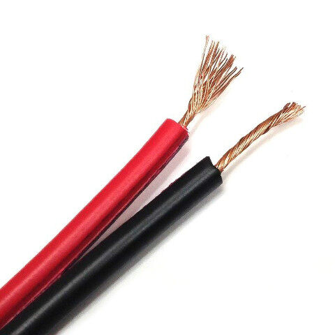 สายไฟ แดงดำ 15awg (1.5 mm²) สายลำโพง สายไฟคู่ สายคู่ electrical wire cable เครื่องเสียง รถยนต์ car a สี ชุด 30 เมตร สี ชุด 30 เมตร