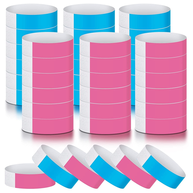 600Pcs Waterproof Hand Bands Neon Wrist Bands for Events Concert Wristbands Adhesive Wristbands for Party