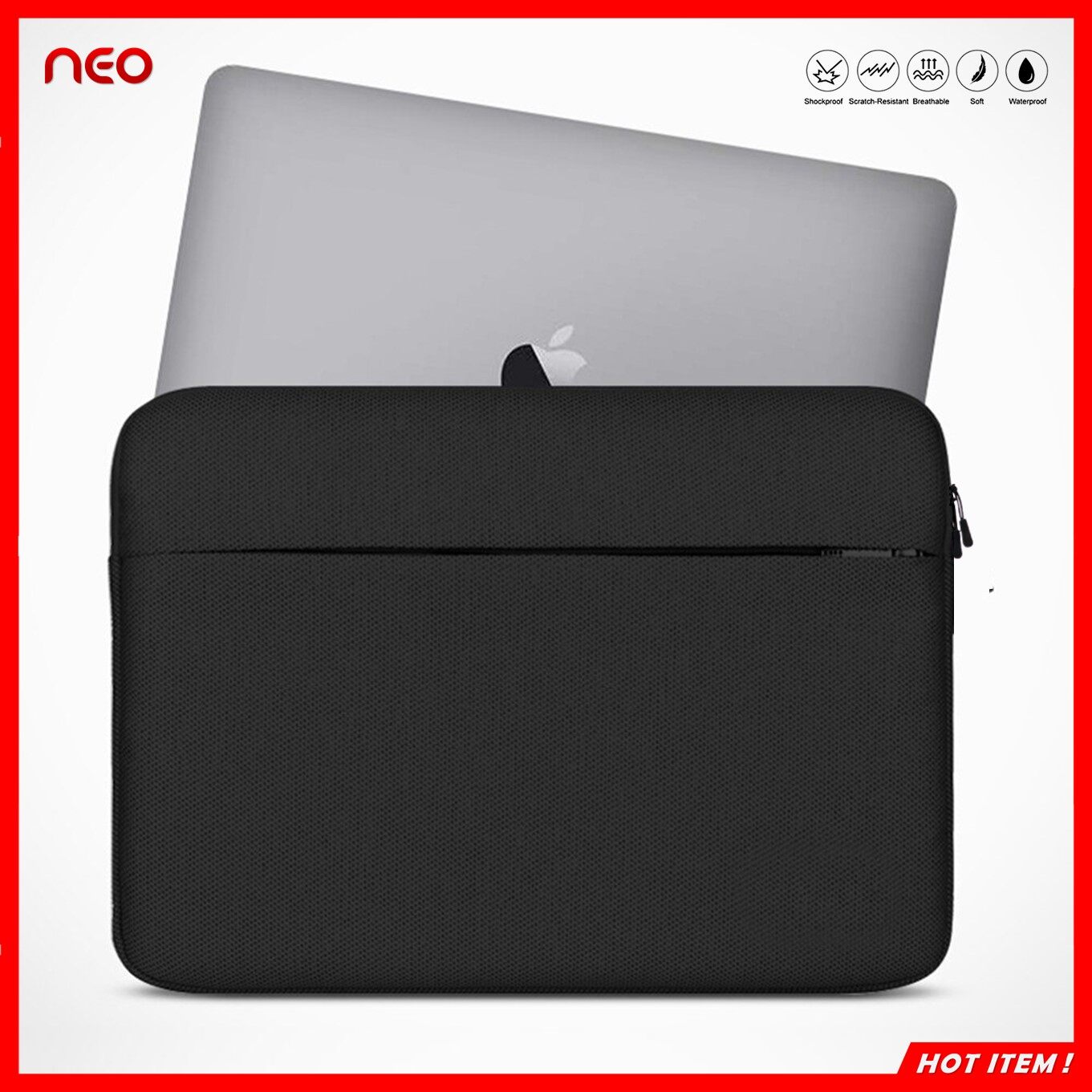 NEO กระเป๋าโน๊ตบุ๊ค เคสแล็ปท็อป 13.3 14 15.6 นิ้ว เคสMacbook Air Pro ซองใส่โน๊ตบุ๊ค กันฝุ่น กันรอย กันกระแทก Laptop Bag Macbook Soft Case 13.3 14 15 15.6 inch