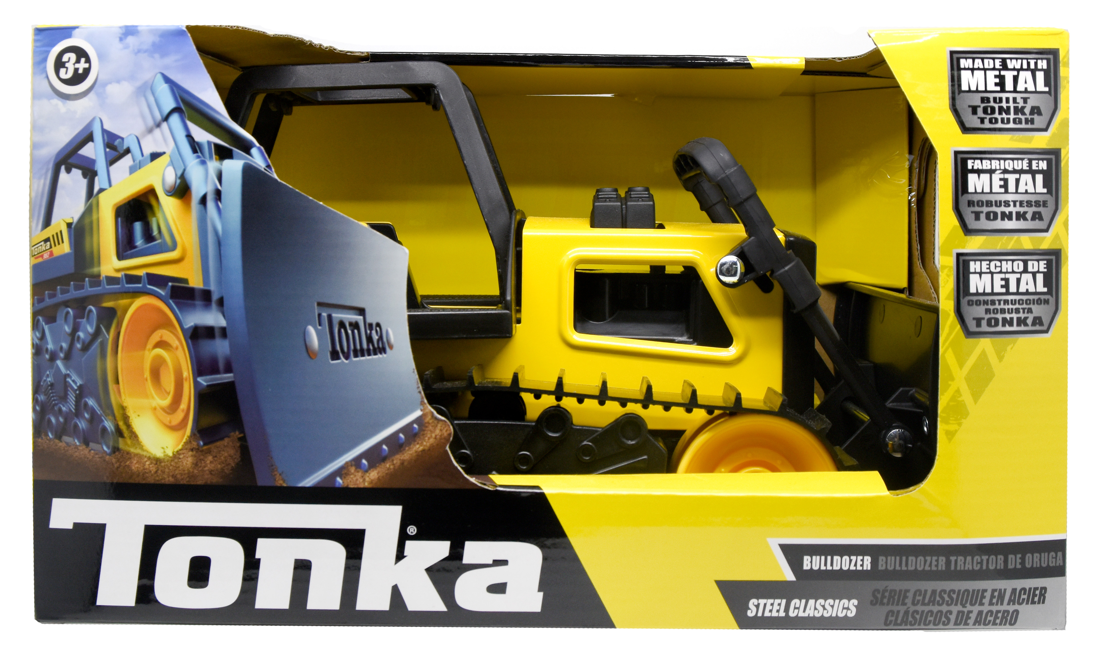 Tonka - Steel Classics Bull Dozer รถเหล็ก ก่อสร้าง ทองก้า - คลาสสิค บลู โดเซอร์ แทรกเตอร์เกลี่ยดิน รถของเล่น รถเด็กเล่น