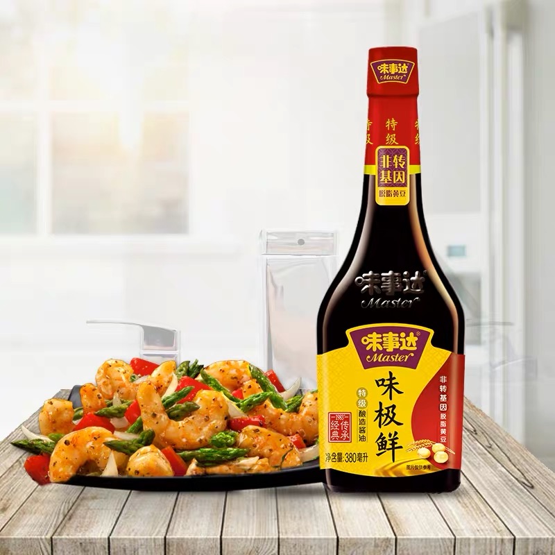 [ซีอิ๊ว ซอส] ซอสถั่วเหลือง 1 ขวด [380ml] 酱油 味事达 味极鲜 Chinese soy sauce