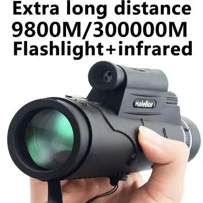New Compass Flashlight Infrared Distance Night Vision Monocular Telescope Outdoor Hiking Travel Portable Telescope
