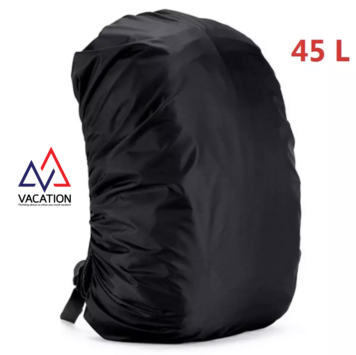 VACATION ส่งจากไทย 45L ลิตร Rain Cover ผ้าคลุมกระเป๋า raincover กันน้ำ กันฝน ผ้าคลุม กระเป๋าสะพายหลัง ป้องกันฝุ่น กัน UV คลุมกระเป๋า แบ็คแพ็ค backpack Camping Hiking 45 ลิตร