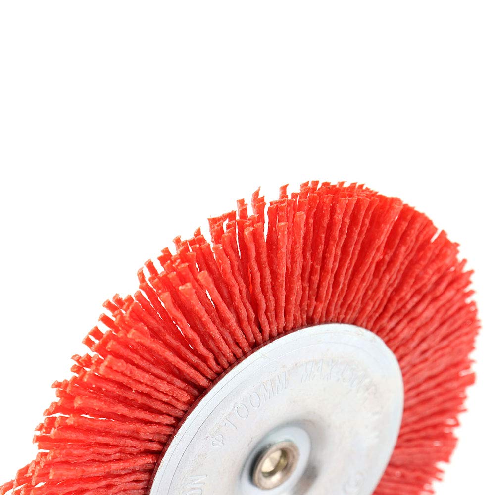 4Pcs Nylon Filament Abrasive Wire Cup Brush Nylon End Brush Kit for