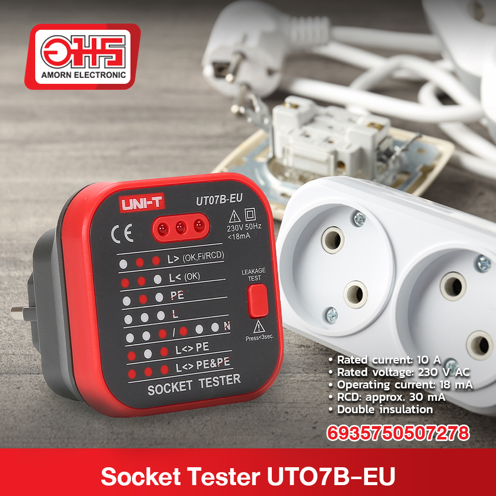 socket-tester-uni-t-ut07b-eu