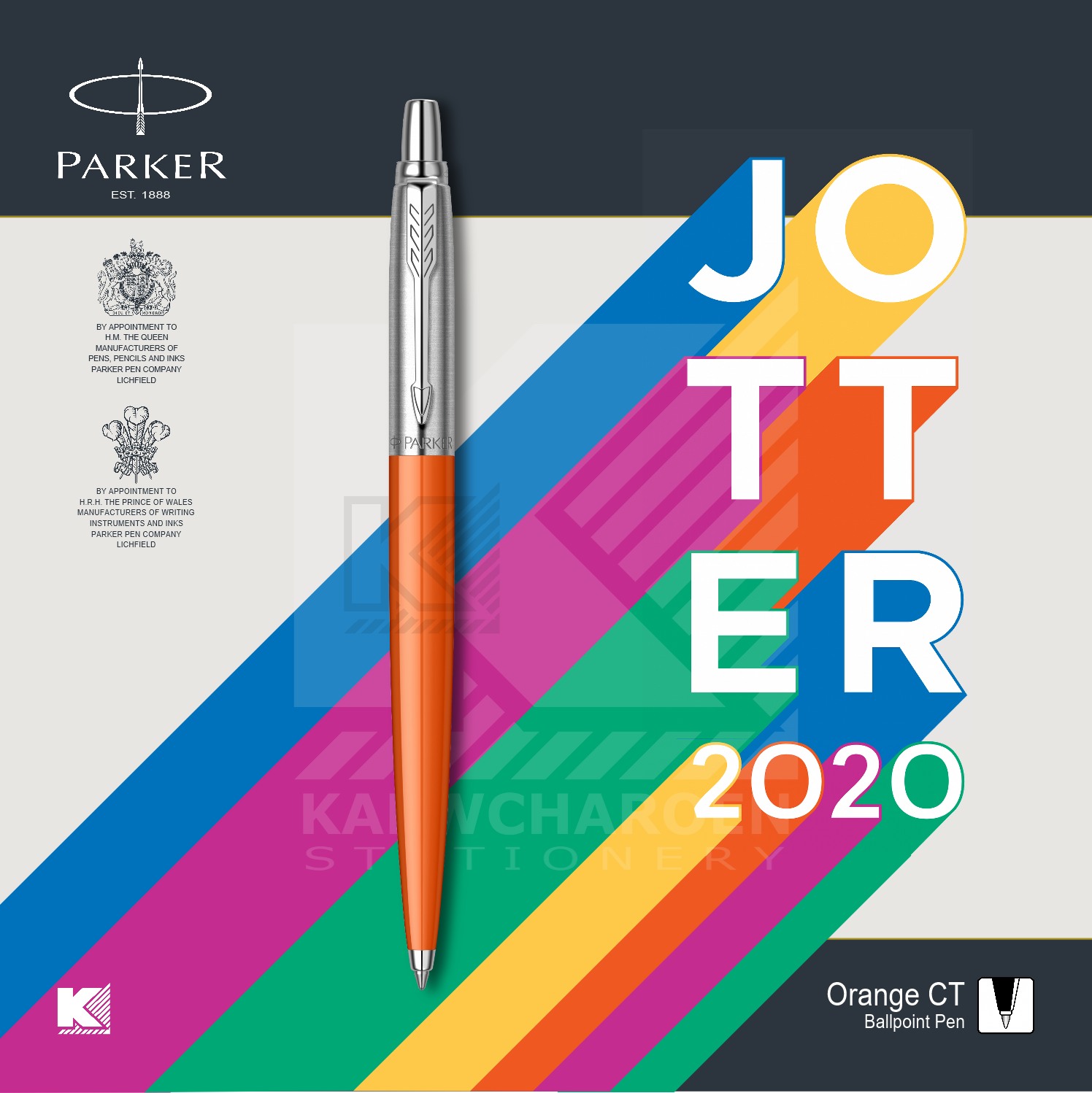 ปากกาลูกลื่น Parker Jotter Originals Series 2020 สี ส้ม สี ส้ม
