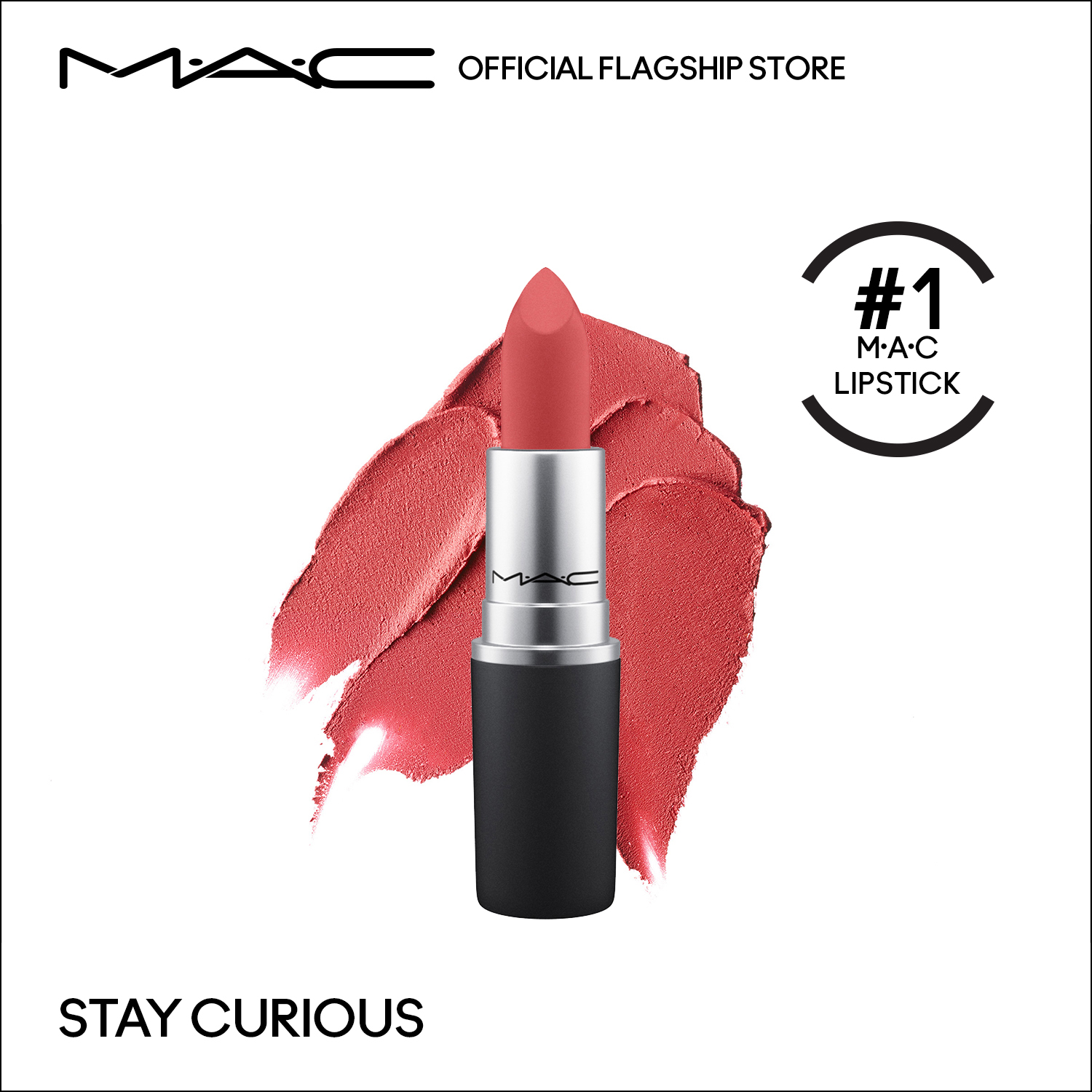 แมค ลิปสติก MAC POWDER KISS LIPSTICK ชื่อสี Buzz Puket Stores