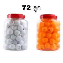ภาพขนาดย่อของสินค้าลูกปิงปอง ซ้อม หรือทำกิจกรรม 72 ลูก (สีส้ม,สีขาว) Table Tennis Balls