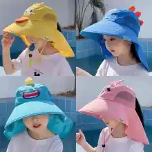ภาพขนาดย่อของสินค้าหมวกกันแดดของเด็ก ใส่ได้ทั้งชายและหญิง เด็ก 2-10ปี ใส่ได้