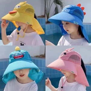 สินค้า หมวกกันแดดของเด็ก ใส่ได้ทั้งชายและหญิง  เด็ก 2-10ปี ใส่ได้