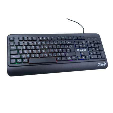 Nubwo Gaming Keyboard Zorza รุ่น NK-12 คีย์บอร์ด เล่นเกมส์ ปรับโหมดไฟได้ 9 แบบ สีดำ Black