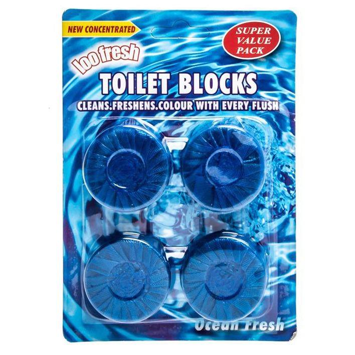 MC บล็อกห้องน้ำ 4 ชิ้นสำหรับทำความสะอาดโถชักโครก4 pieces of toilet blocks for toilet bowl cleaners /1
