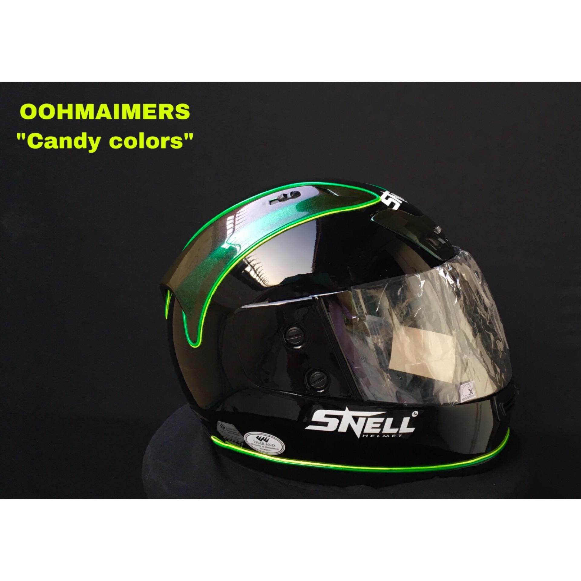 หมวกกันน็อก Snell เต็มใบมีไฟ MAIMER’S DESIGN (สีพิเศษ : Special Colors)