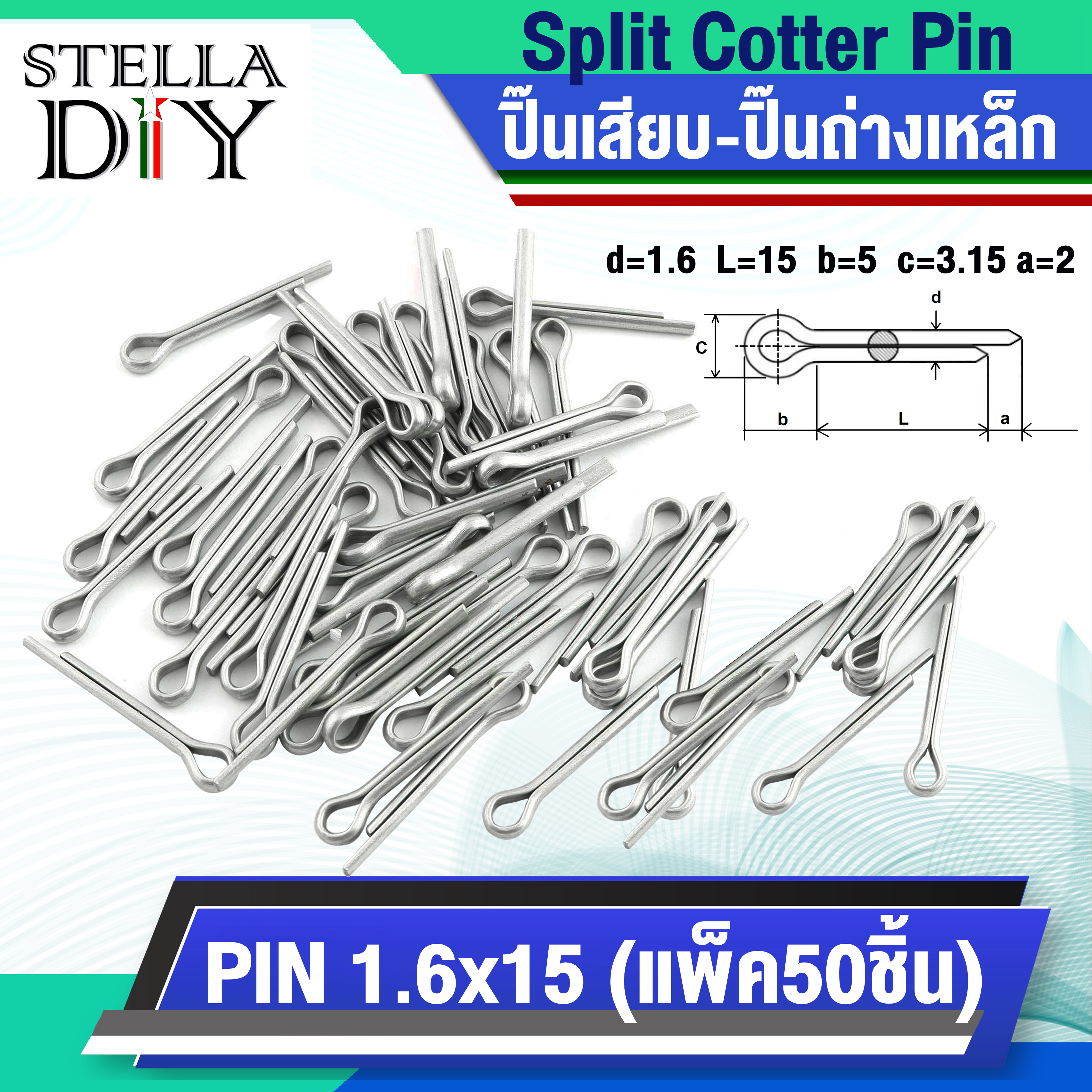  Split Cotter Pin PIN 1 6x15 