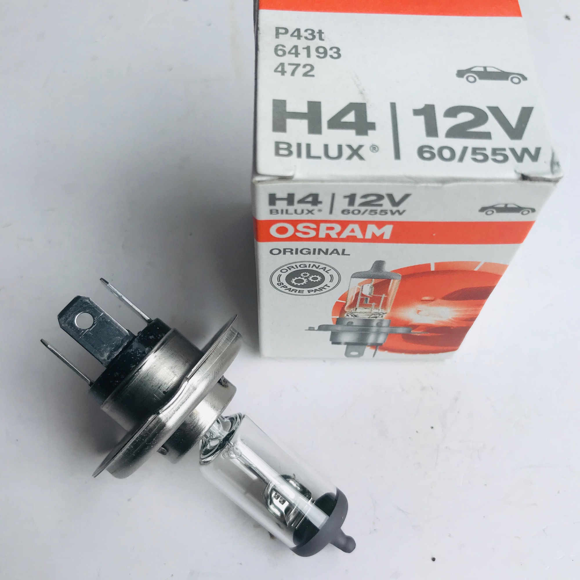 หลอดไฟ OSRAM H4 12V 60/55W (1หลอด)