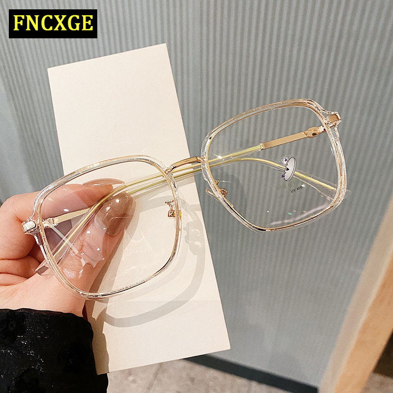 Fncxge New Square Color Glasses Frame Retro With Degree Myopia Glasses