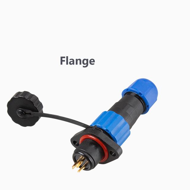 Connecteur Aviation Plug SP13 2 Broches IP68 Étanche - Kit Mâle + Femelle 250V 13A, Sans Soudure Pour Lampes Extérieures