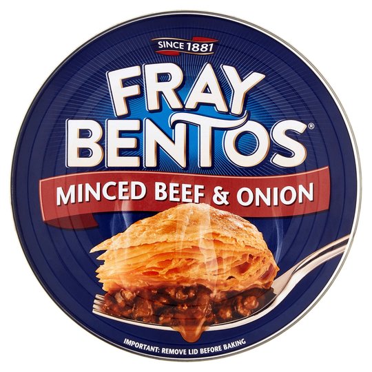 Fray Bentos Minced Beef & Onion Pie เฟรย์ เบนโทส พายอบผสมเนื้อวัวบด หัวหอมและน้ำเกรวี่ 425g